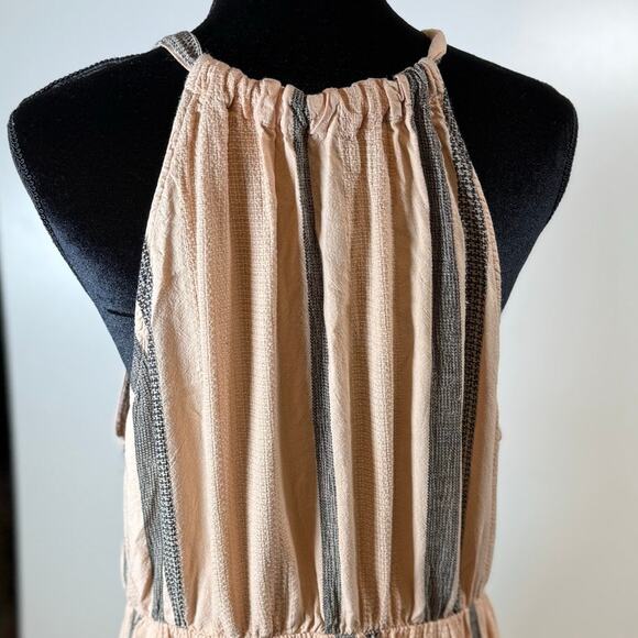 Cloth & Stone Striped Maxi Dress Women’s Size XL Sleeveless Halter Boho Resort - Picture 6 of 16